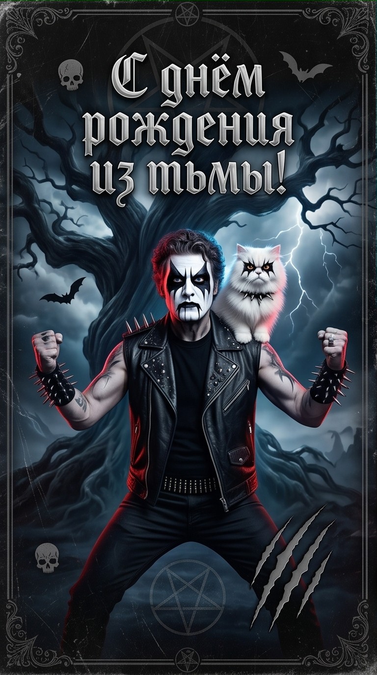 Метал-винил с котом