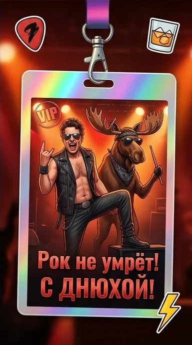 Хард-рок бэкстейдж с лосем